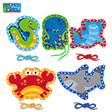 스테판조셉 실꿰기카드  상어